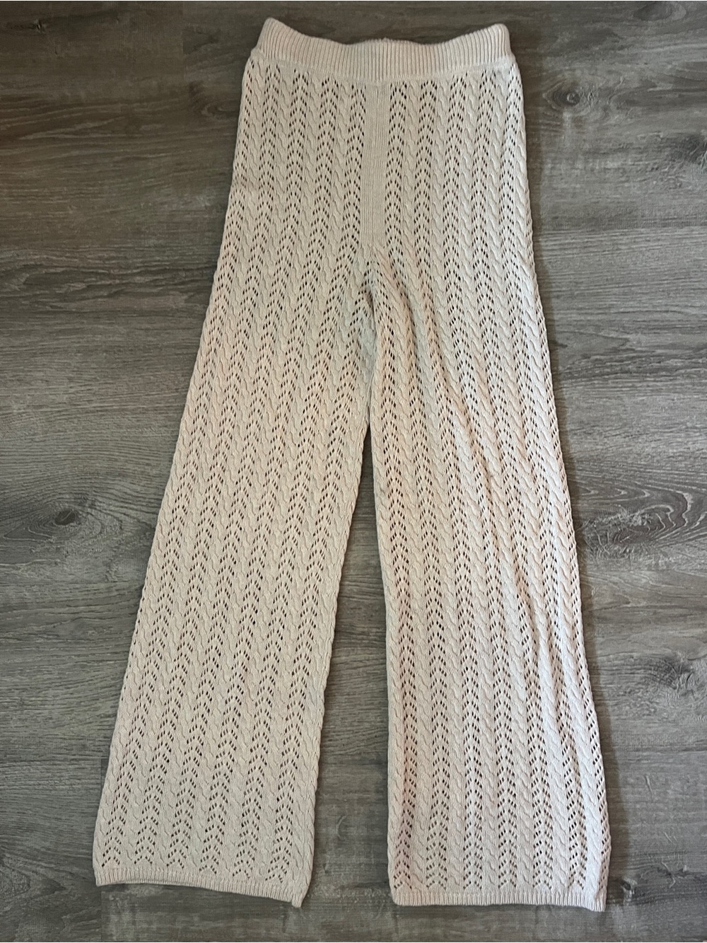 Lulu's Knit Pants - Light Beige